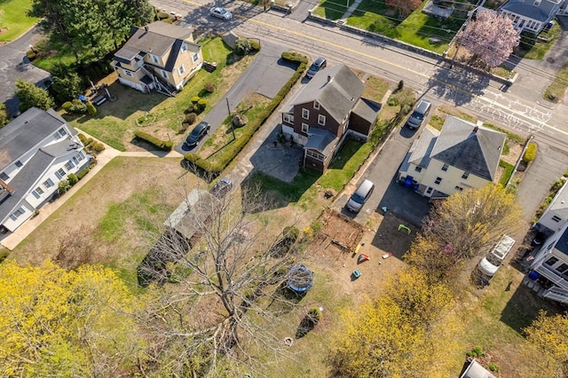 121 Purchase St, Milford, MA 01757 - aerial view of property and surrounding area with nearby suburban area