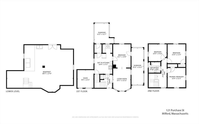 121 Purchase St, Milford, MA 01757 - home floor plan