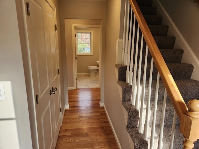 interior space featuring hardwood / wood-style flooring