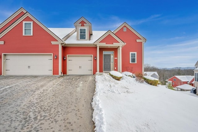 view of front of house featuring a garage