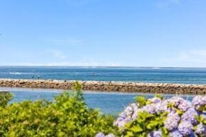 property view of water with a view of the beach