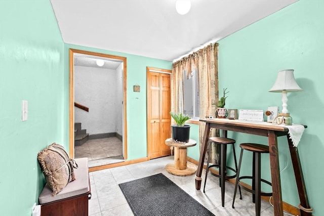 93 Warren, Fall River, MA 02721 - home office featuring baseboards and a bar
