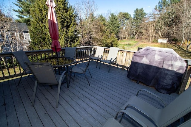 272 S Precinct, Taunton, MA 02718 - deck with outdoor dining space