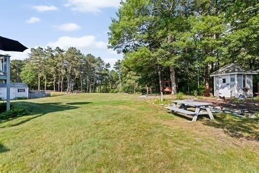 544 Lunns Way, Plymouth, MA 02360 - view of green lawn featuring an outbuilding