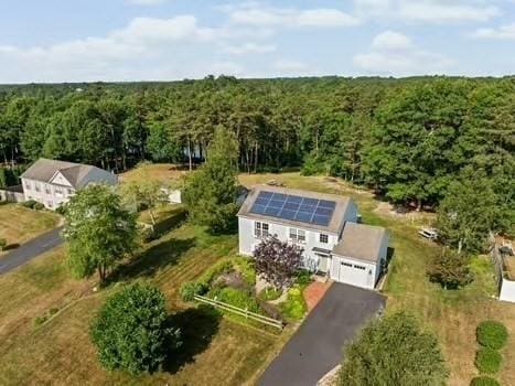 544 Lunns Way, Plymouth, MA 02360 - view from above of property with a forest
