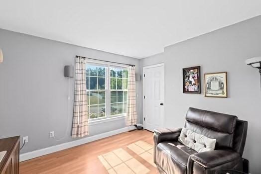 544 Lunns Way, Plymouth, MA 02360 - sitting room featuring wood finished floors and baseboards
