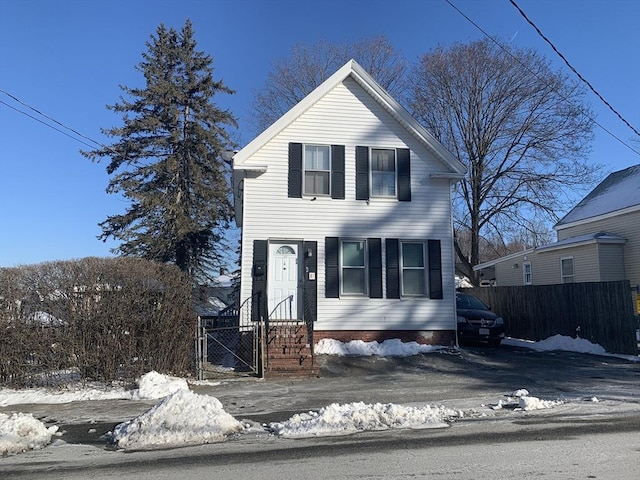 view of front of home