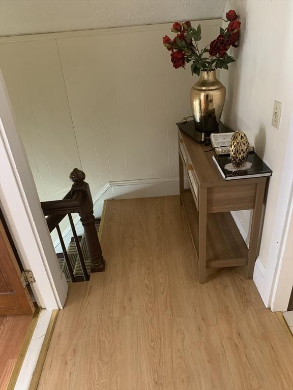 hallway featuring light hardwood / wood-style floors