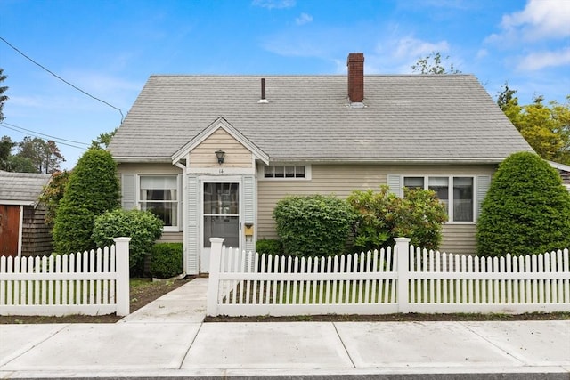 14 Farrell St, Newburyport, MA 01950 - view of front facade featuring a chimney