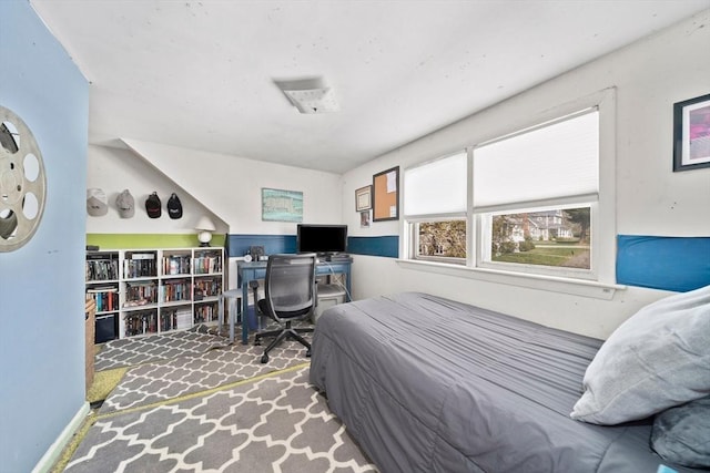 bedroom with carpet flooring