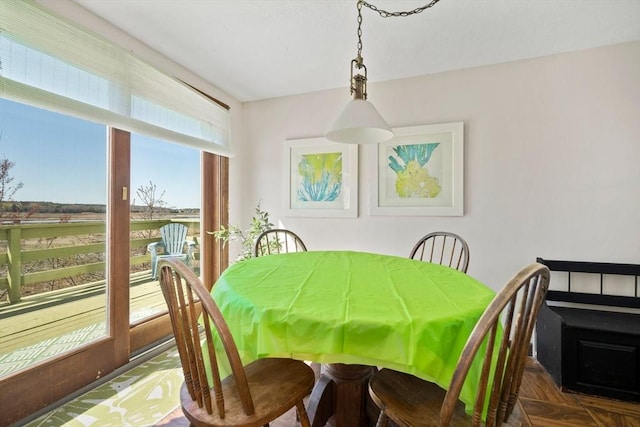 view of dining space