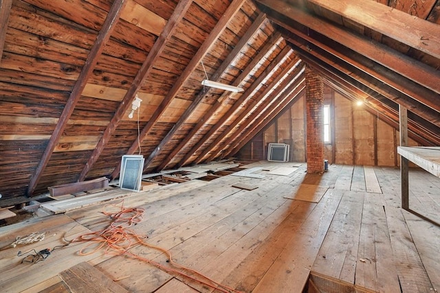 view of attic