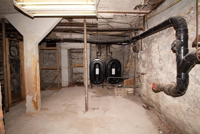 view of basement