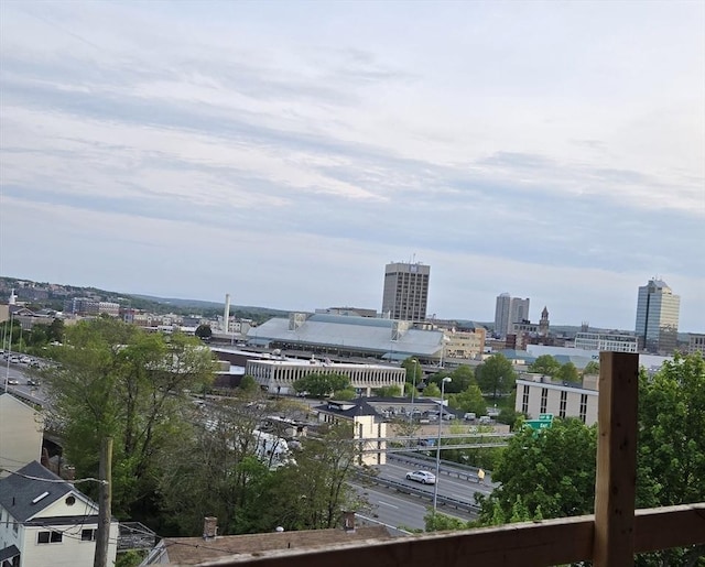water view featuring nearby urban area