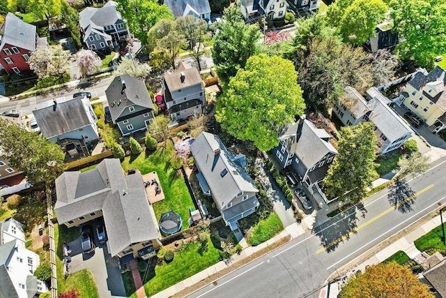 aerial view featuring a residential view