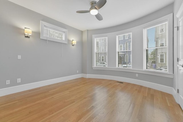 870 E 4th St Unit 1, Boston, MA 02127 - spare room featuring a ceiling fan and light wood finished floors