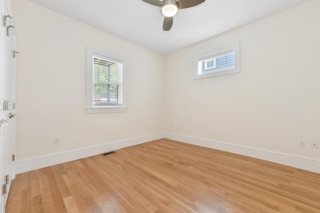 870 E 4th St Unit 1, Boston, MA 02127 - unfurnished room featuring light wood-style floors and ceiling fan