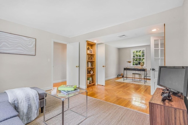 4 Fairway Rd, Acton, MA 01720 - living area with baseboards, recessed lighting, and light wood-style floors