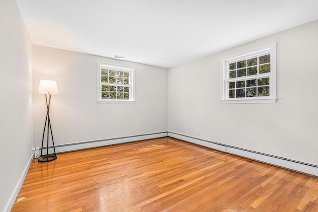 4 Fairway Rd, Acton, MA 01720 - spare room with wood finished floors, a baseboard radiator, and baseboards