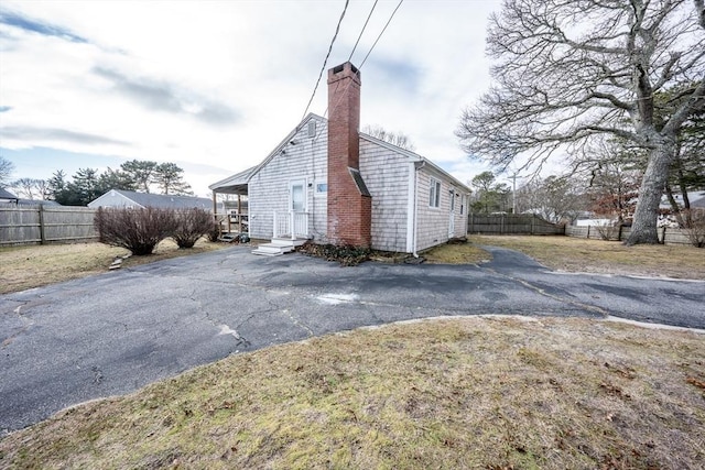 view of side of property