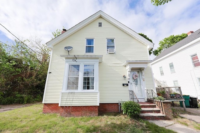 93 Bank St, North Attleboro, MA 02760 - view of front of property with a chimney
