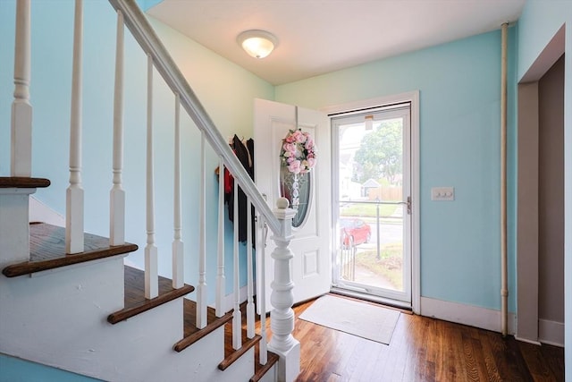 93 Bank St, North Attleboro, MA 02760 - entryway with wood finished floors and stairs