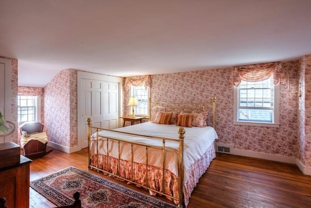 bedroom featuring hardwood / wood-style floors