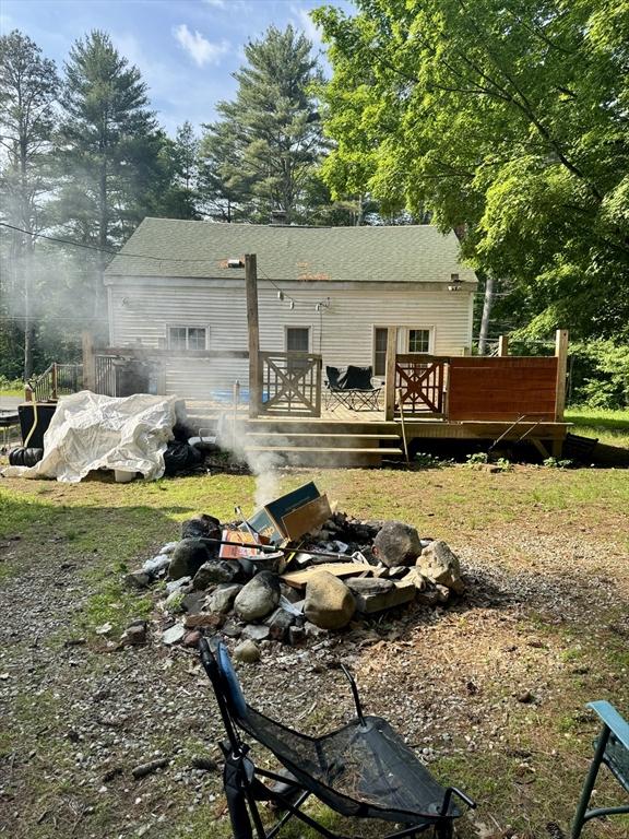 45 River St, Belchertown, MA 01007 - back of house featuring a wooden deck