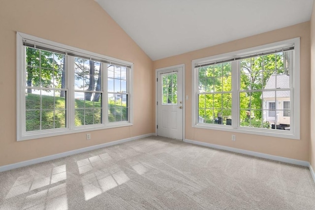 23 William Onthank Ln Unit 23, Southborough, MA 01772 - empty room with carpet floors, baseboards, and lofted ceiling