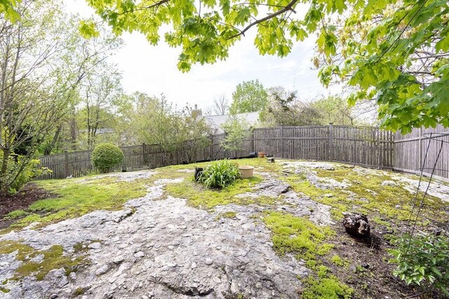 view of fenced backyard