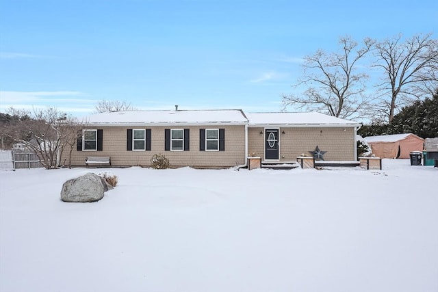 view of front of home