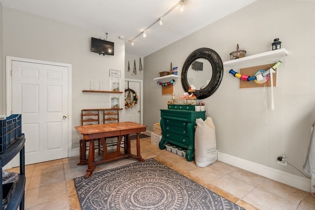 interior space featuring tile patterned floors