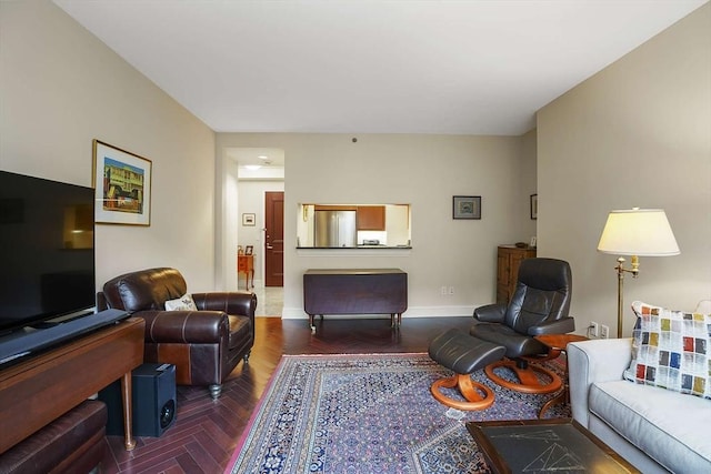 1 Charles St S Unit 602, Boston, MA 02116 - living room with baseboards