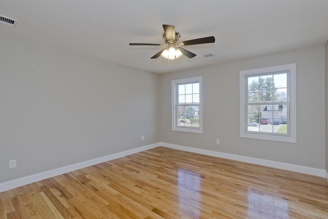 15 Fernwood Dr, East Longmeadow, MA 01028 - spare room featuring light wood-style flooring, baseboards, and ceiling fan