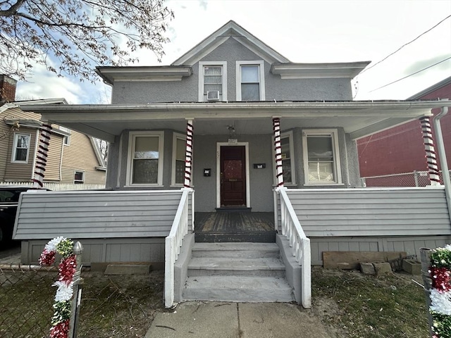 view of front of house with covered porch