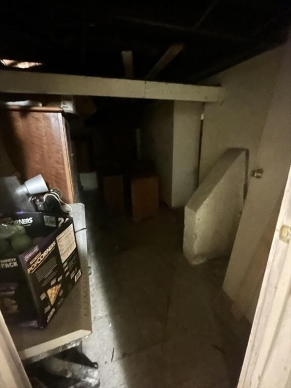 view of basement