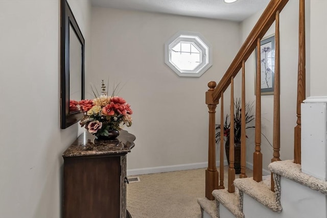 interior space with carpet floors