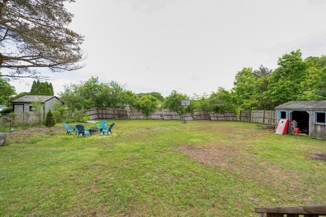 208 Green St, Weymouth, MA 02191 - view of yard with an outdoor fire pit