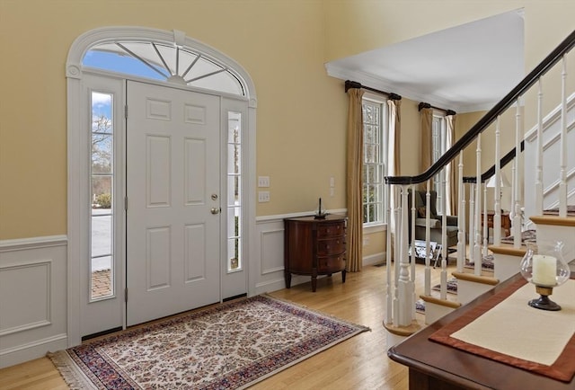 entryway featuring light hardwood / wood-style flooring