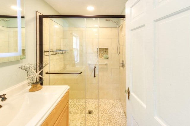 197 Eastern Ave, Worcester, MA 01605 - bathroom with a shower stall and vanity