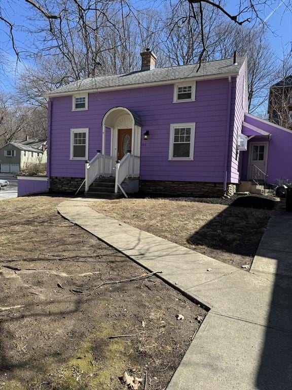 197 Eastern Ave, Worcester, MA 01605 - view of front of house featuring a chimney