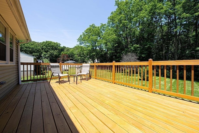 32 Eaton Rd W, Framingham, MA 01701 - view of wooden terrace
