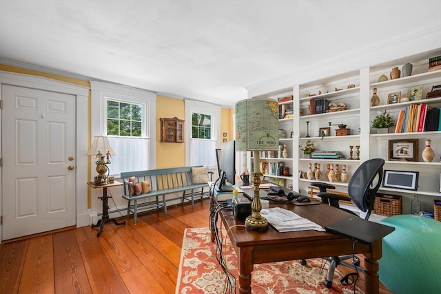5 Putnam Ave, Barnstable, MA 02635 - office space with a baseboard radiator and wood finished floors