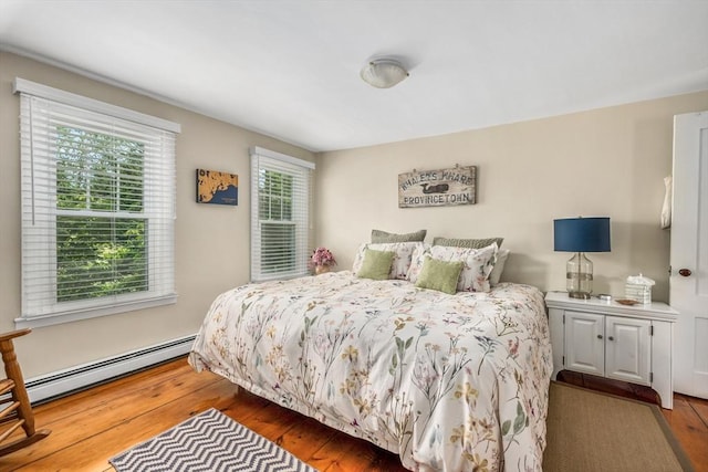 5 Putnam Ave, Barnstable, MA 02635 - bedroom with a baseboard radiator and hardwood / wood-style floors