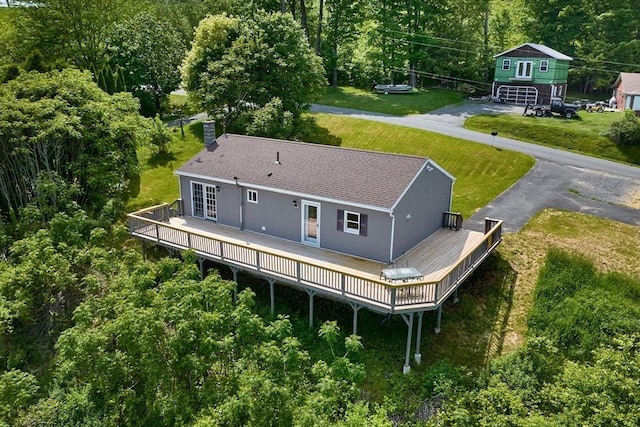 18 Coombs Hill Rd, Colrain, MA 01340 - aerial view of property and surrounding area featuring a tree filled landscape