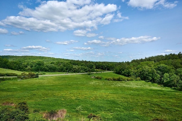 18 Coombs Hill Rd, Colrain, MA 01340 - view of green lawn featuring a forest view and a view of rural / pastoral area