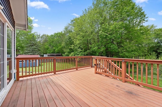 451 Lincoln St, Abington, MA 02351 - deck with a lawn
