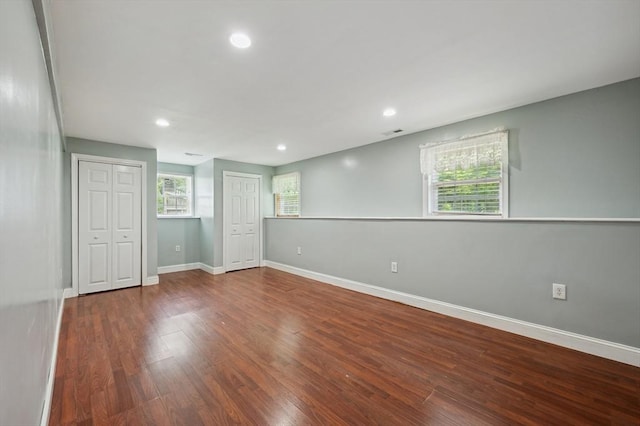 451 Lincoln St, Abington, MA 02351 - empty room featuring wood finished floors, baseboards, and recessed lighting