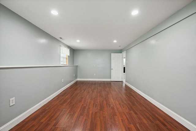 451 Lincoln St, Abington, MA 02351 - unfurnished room with wood finished floors, baseboards, and recessed lighting