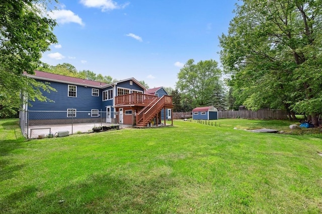 451 Lincoln St, Abington, MA 02351 - rear view of house featuring stairs and a wooden deck